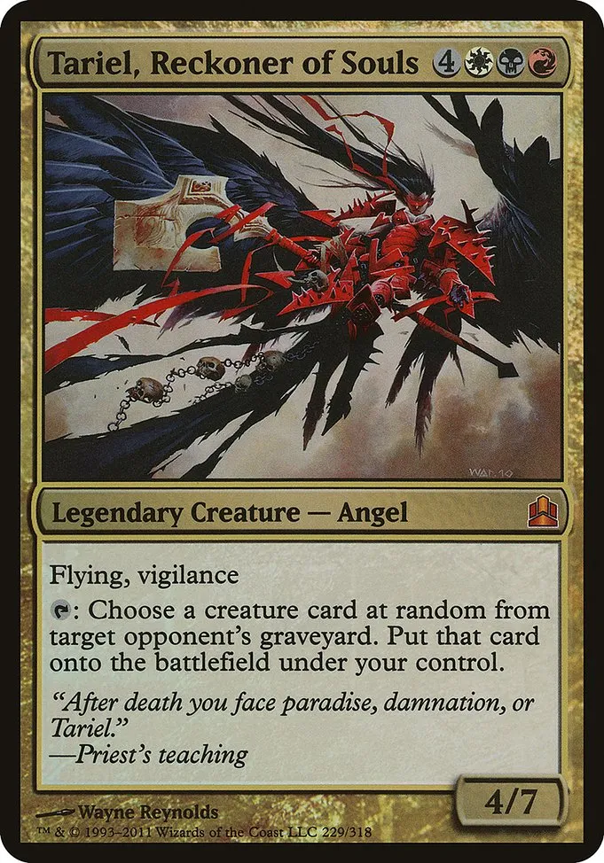 Tariel, Reckoner of Souls · Commander 2011 Oversized 229/15
