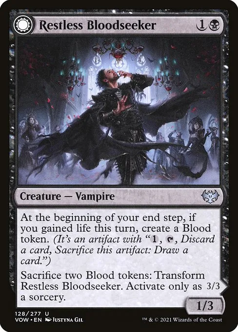 Restless Bloodseeker // Bloodsoaked Reveler · Innistrad: Crimson Vow 128/423