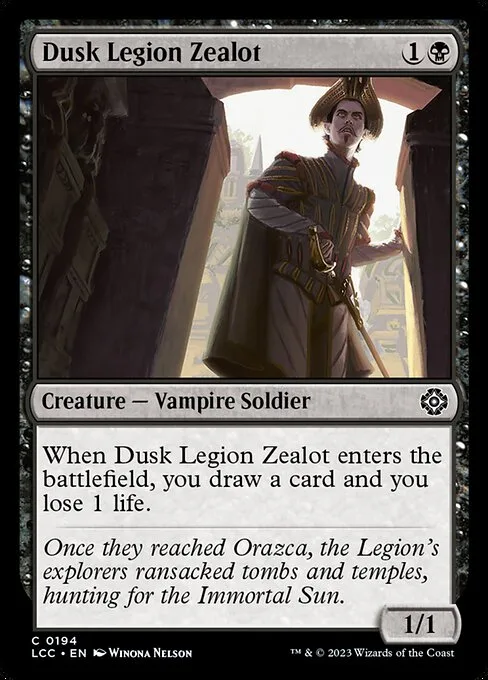 Dusk Legion Zealot · The Lost Caverns of Ixalan Commander 194/370