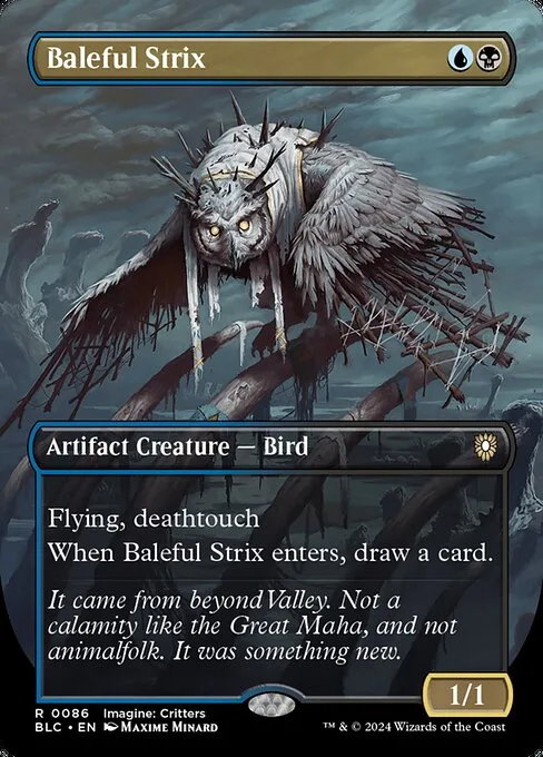 Baleful Strix · Bloomburrow Commander 86/356