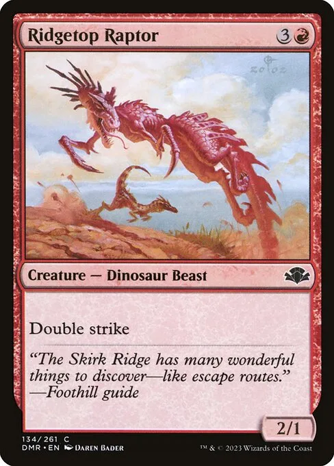 Ridgetop Raptor · Dominaria Remastered 134/457