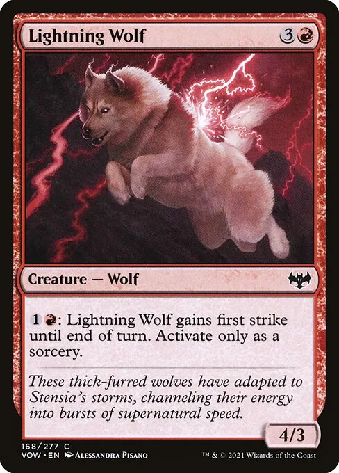 Lightning Wolf · Innistrad: Crimson Vow 168/423