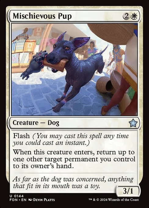 Mischievous Pup · Foundations 144/771