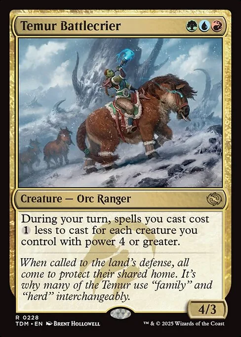 Temur Battlecrier · Tarkir: Dragonstorm 228/427