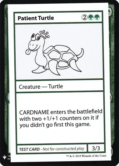Patient Turtle · Mystery Booster Playtest Cards 2019 82/121