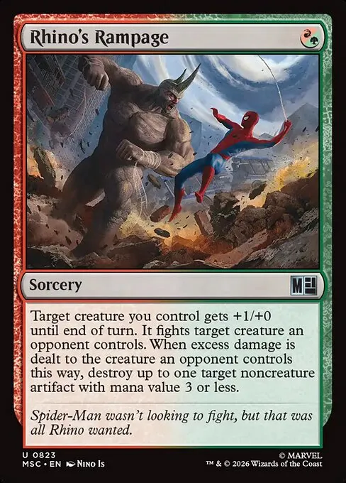 Rhino's Rampage · Marvel Super Heroes Commander 823/9