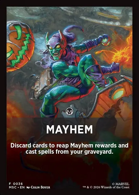 Mayhem · Marvel Super Heroes Jumpstart Front Cards 36/61