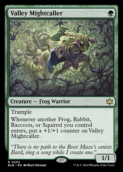 Valley Mightcaller · Bloomburrow 202/398