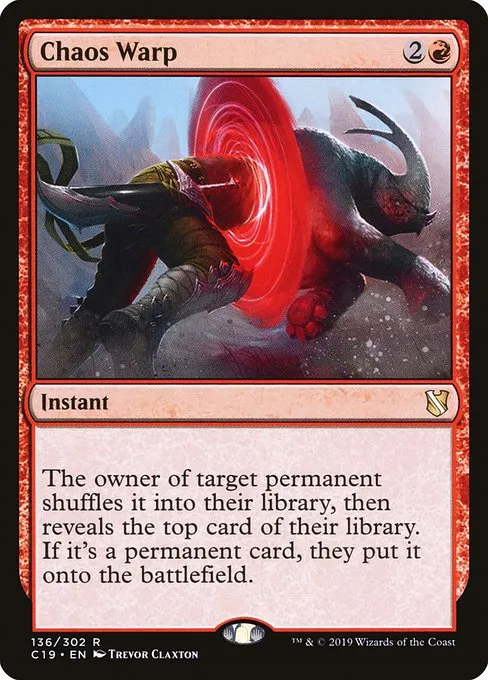 Chaos Warp · Commander 2019 136/302