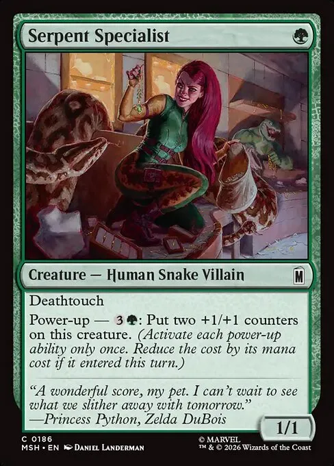 Serpent Specialist · Marvel Super Heroes 186/24