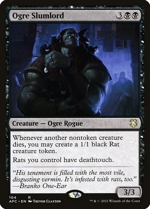 Ogre Slumlord · Forgotten Realms Commander 104/331