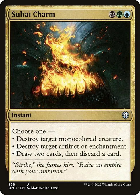 Sultai Charm · Dominaria United Commander 168/240