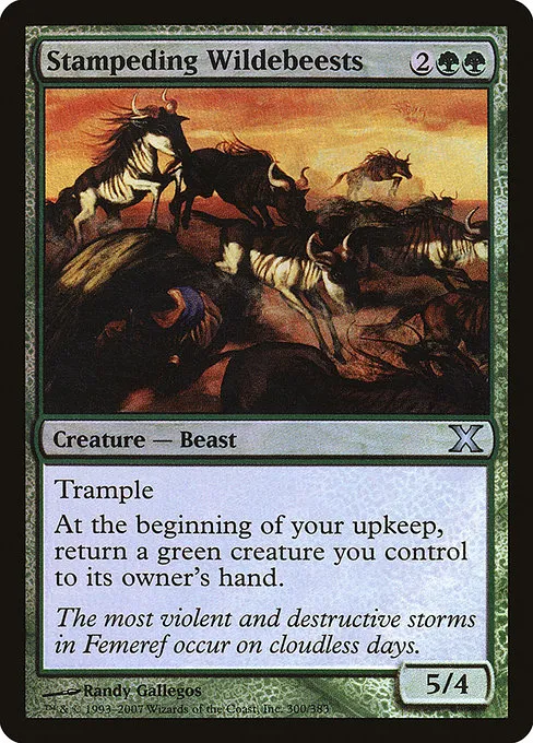 Stampeding Wildebeests · Tenth Edition 300★/510