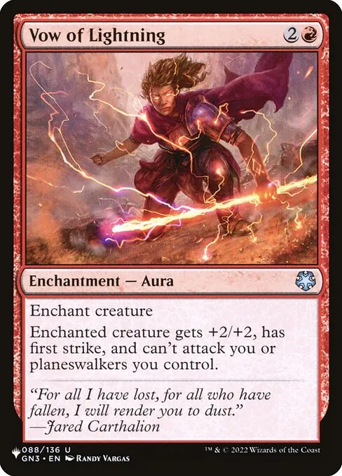 Vow of Lightning · The List GN3-88/5050