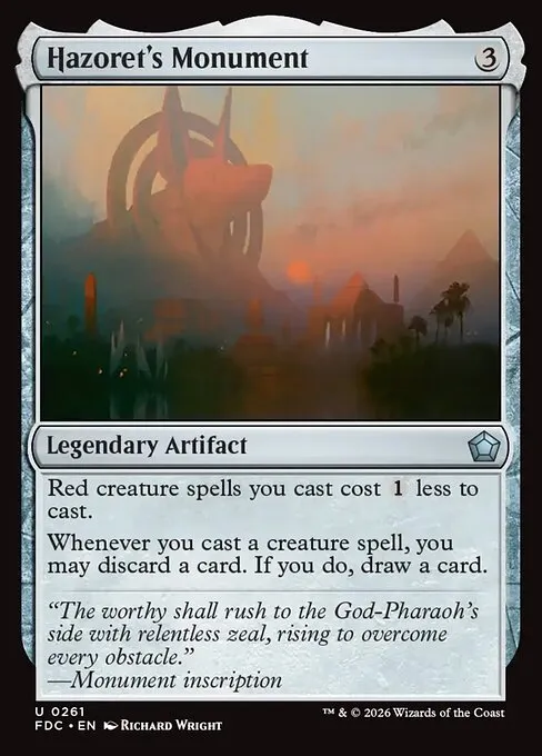 Hazoret's Monument · Foundations Commander 261/3