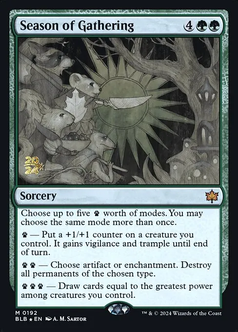 Season of Gathering · Bloomburrow Promos 192s/160