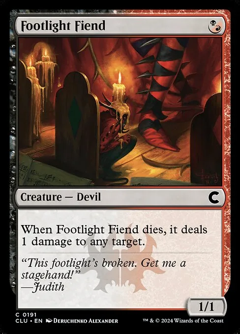 Footlight Fiend · Ravnica: Clue Edition 191/284