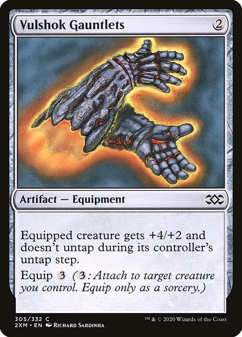Vulshok Gauntlets · Double Masters 305/384
