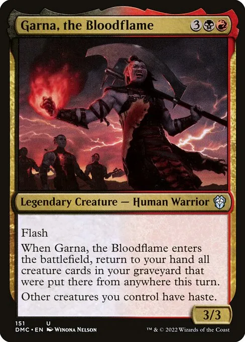 Garna, the Bloodflame · Dominaria United Commander 151/240