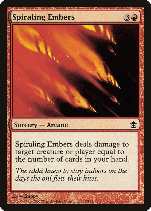Spiraling Embers · Saviors of Kamigawa 116/165