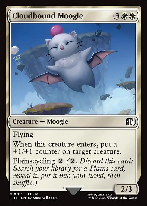 Cloudbound Moogle · Final Fantasy 11/599