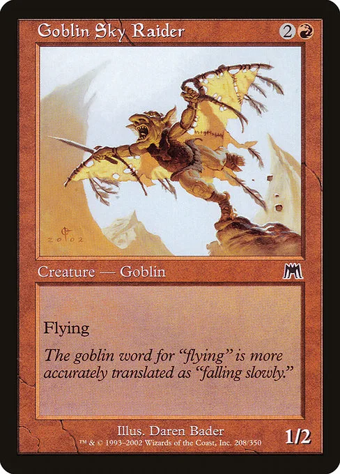 Goblin Sky Raider · Onslaught 208/351