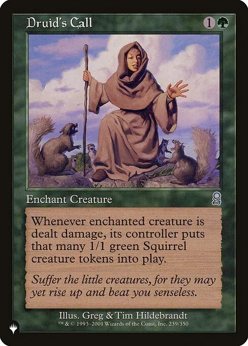 Druid's Call · The List ODY-239/5050