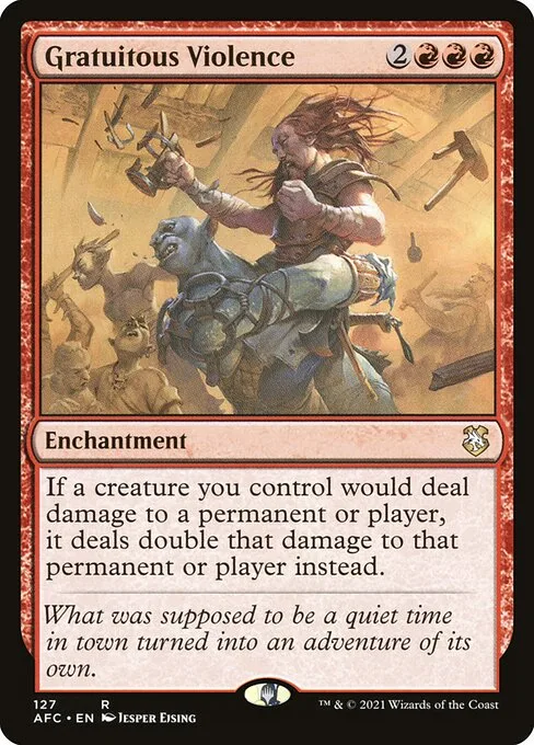 Gratuitous Violence · Forgotten Realms Commander 127/331
