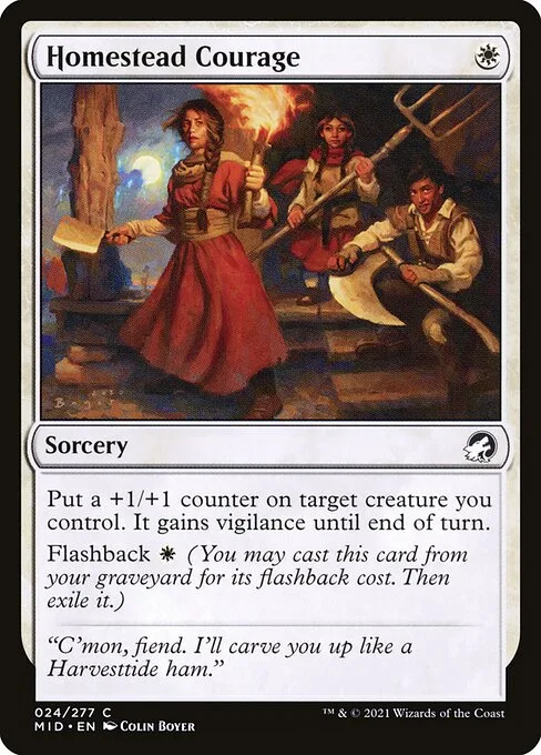 Homestead Courage · Innistrad: Midnight Hunt 24/399