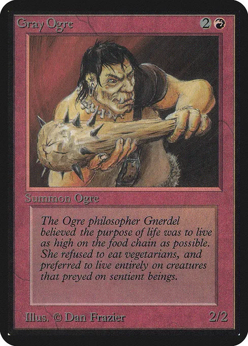 Gray Ogre · Limited Edition Alpha 156/295