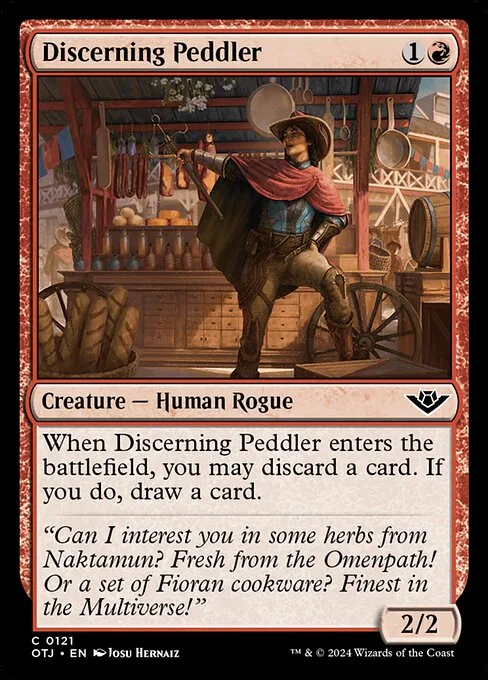Discerning Peddler · Outlaws of Thunder Junction 121/374