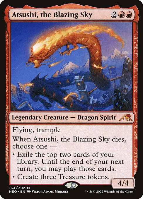 Atsushi, the Blazing Sky · Kamigawa: Neon Dynasty 134/531