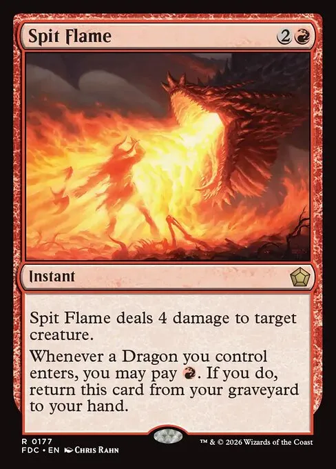 Spit Flame · Foundations Commander 177/3