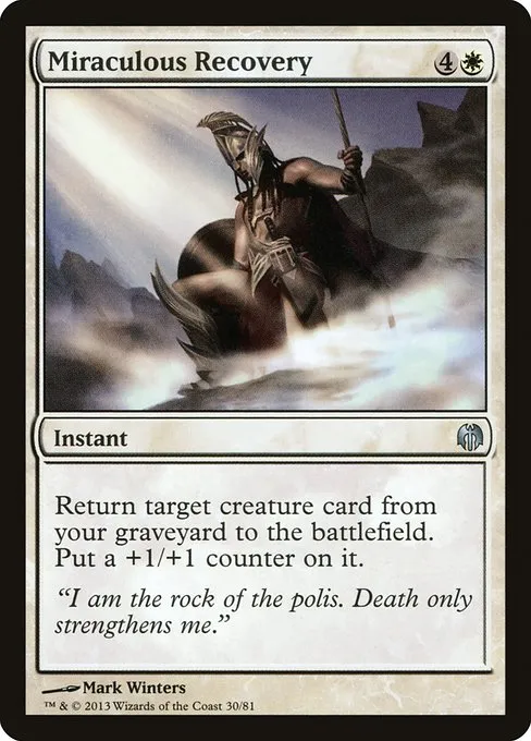 Miraculous Recovery · Duel Decks: Heroes vs. Monsters 30/81