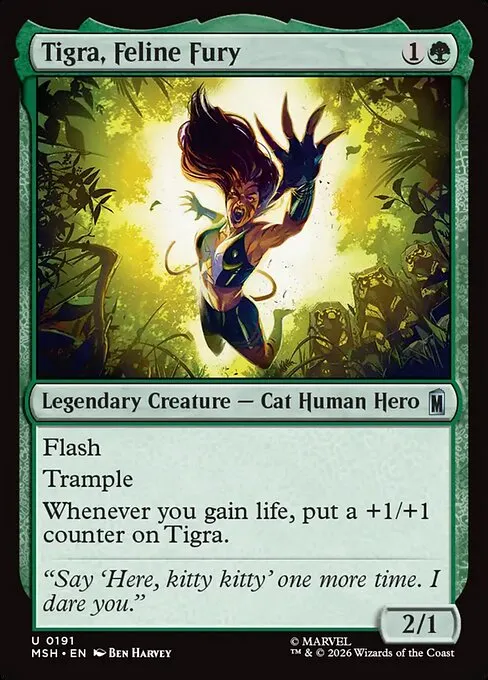 Tigra, Feline Fury · Marvel Super Heroes 191/24