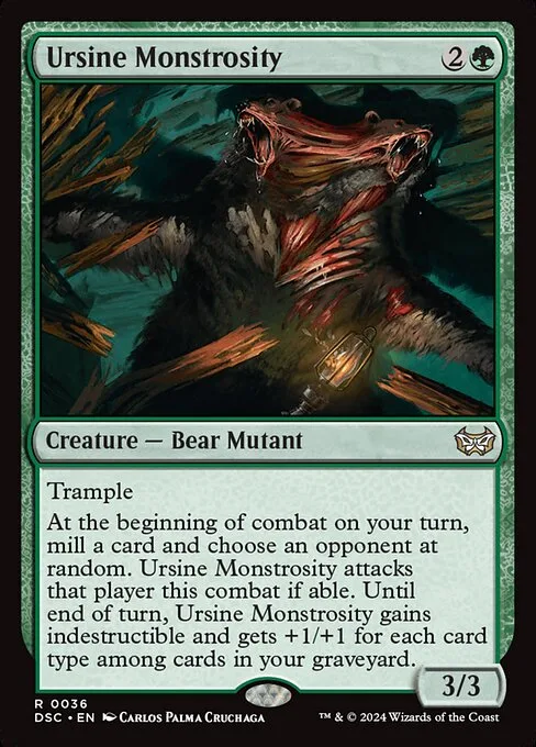 Ursine Monstrosity · Duskmourn: House of Horror Commander 36/373