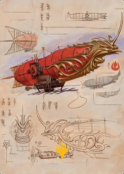 Phoenix Fleet Airship // Phoenix Fleet Airship · Avatar: the Last Airbender Art Series 35/54