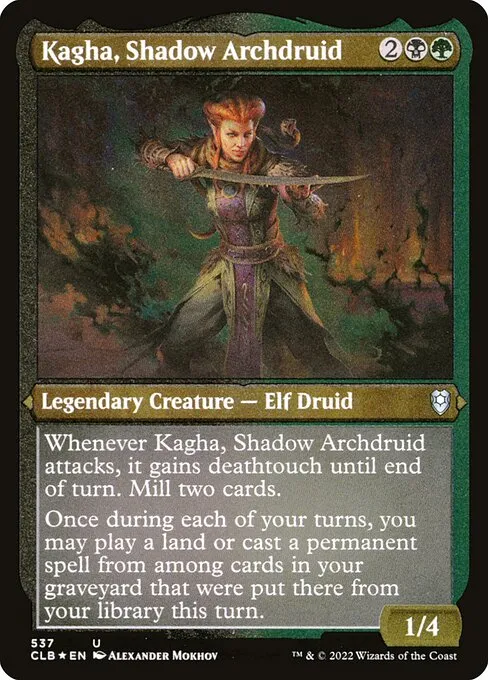 Kagha, Shadow Archdruid · Commander Legends: Battle for Baldur's Gate 537/936
