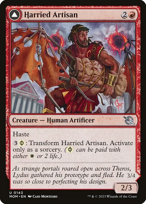 Harried Artisan // Phyrexian Skyflayer · March of the Machine 143/387