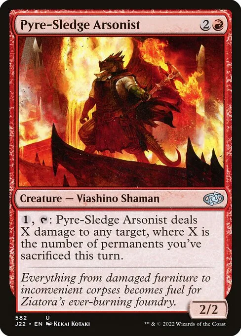 Pyre-Sledge Arsonist · Jumpstart 2022 582/835