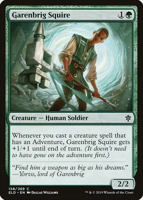 Garenbrig Squire · Throne of Eldraine 158/398