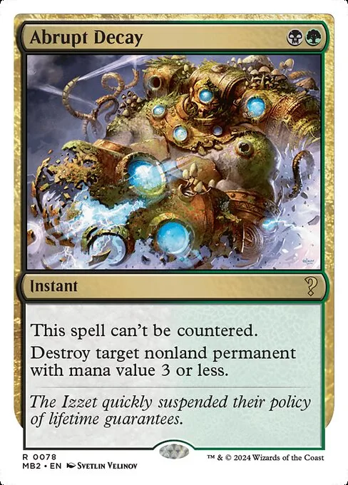 Abrupt Decay · Mystery Booster 2 78/385