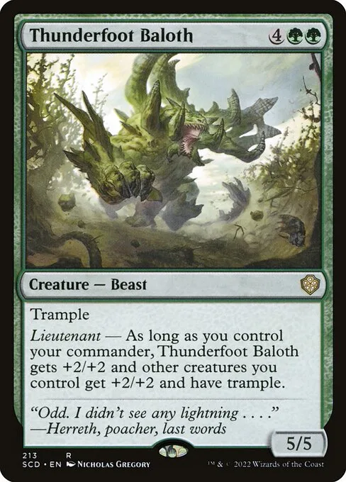 Thunderfoot Baloth · Starter Commander Decks 213/352