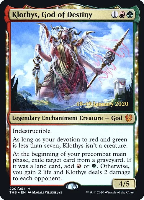 Klothys, God of Destiny · Theros Beyond Death Promos 220s/137