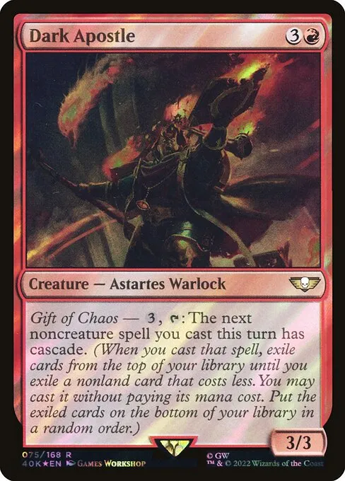 Dark Apostle · Warhammer 40,000 Commander 75★/617