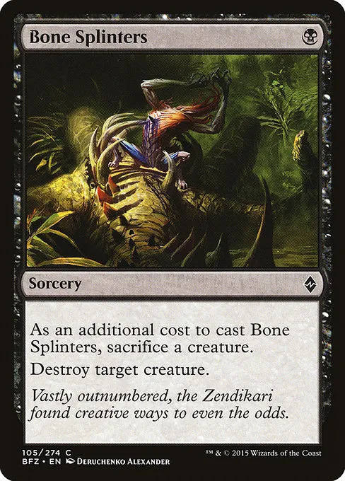 Bone Splinters · Battle for Zendikar 105/299