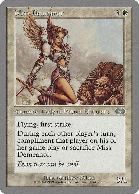 Miss Demeanor · Unglued 10/88