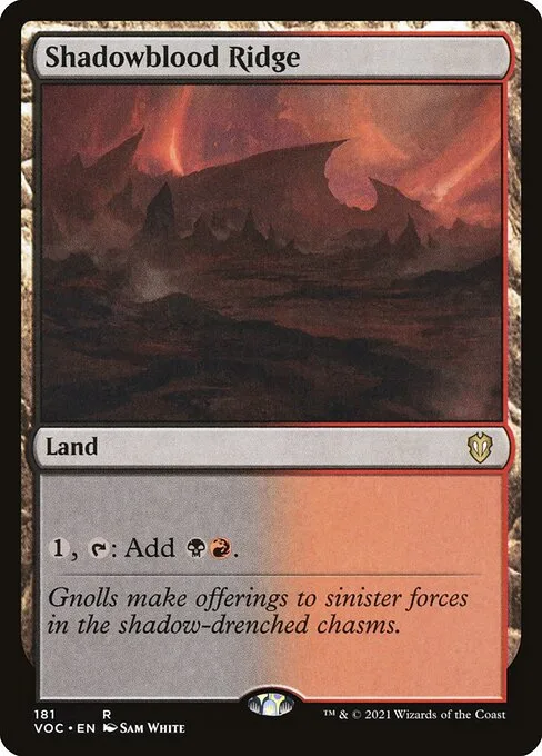 Shadowblood Ridge · Crimson Vow Commander 181/188