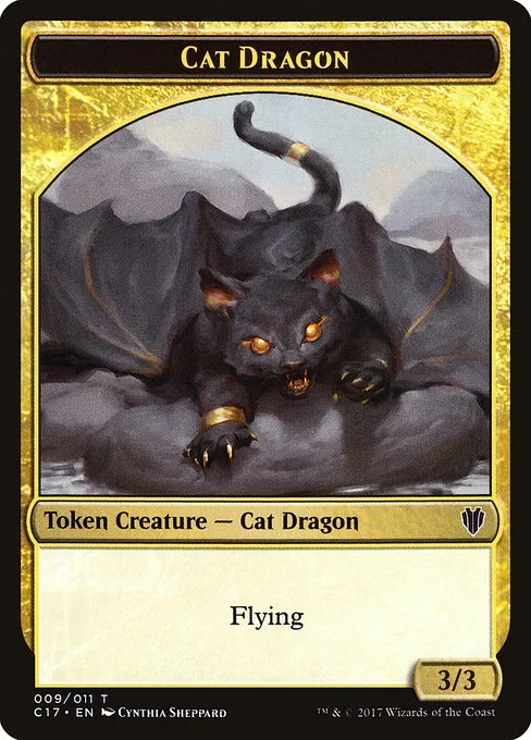 Cat Dragon · Commander 2017 Tokens 9/11
