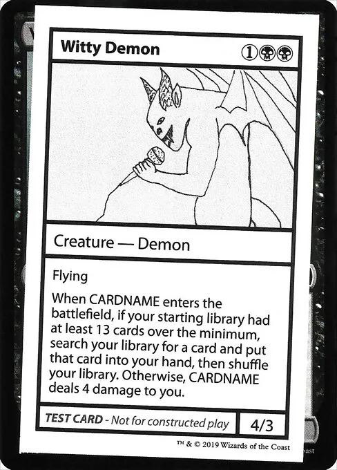 Witty Demon · Mystery Booster Playtest Cards 2021 50/121